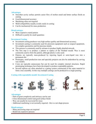 Manufacturing Technology 1 full unit notes | PDF