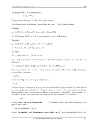 Mth101 handouts 1_45 | PDF