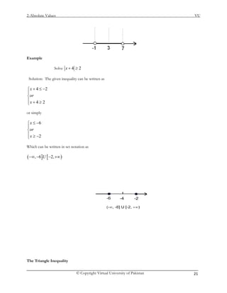 Mth101 handouts 1_45 | PDF