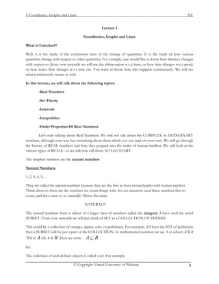 Mth101 handouts 1_45 | PDF