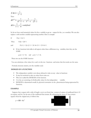 Mth101 handouts 1_45 | PDF