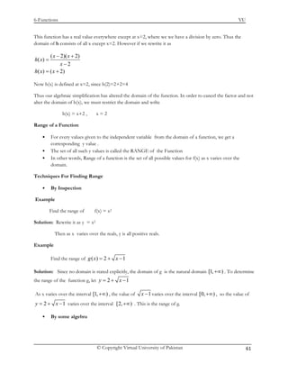 Mth101 handouts 1_45 | PDF