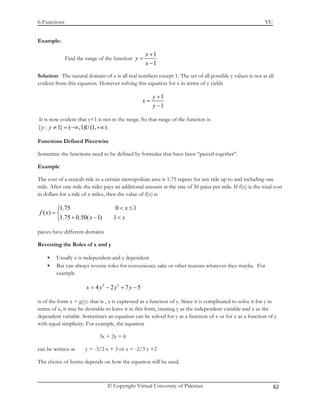 Mth101 handouts 1_45 | PDF