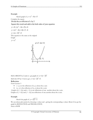 Mth101 handouts 1_45 | PDF