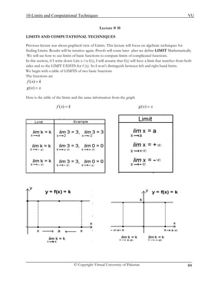 Mth101 handouts 1_45 | PDF