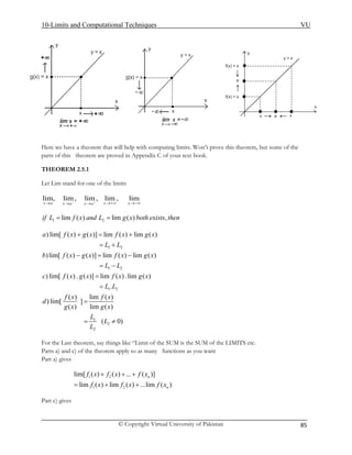 Mth101 handouts 1_45 | PDF