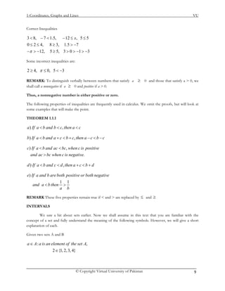 Mth101 handouts 1_45 | PDF