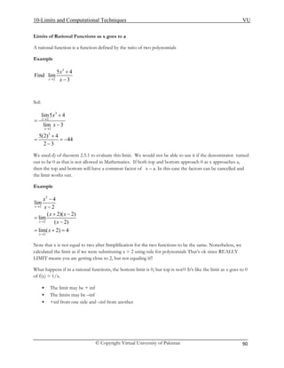 Mth101 handouts 1_45 | PDF
