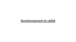 fonctionnement et utilité
 