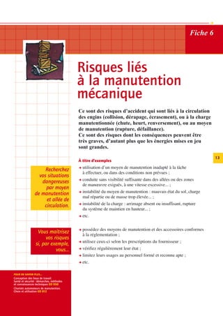 Méthode inrs d'évaluation des risques professionnels | PDF