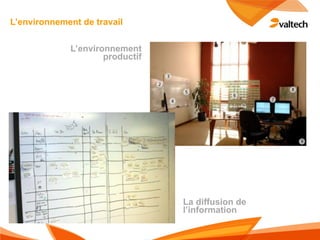 L’environnement de travail

             L’environnement
                     productif




                                 La diffusion de
                                 l’information
 