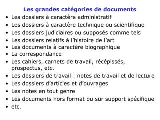 Classement de document : classification de documents et dossiers