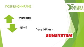 ПОЗИЦИОНИРАНЕ
качество
цена
Поне 10% от –
 