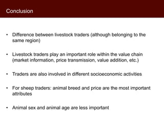 Assessing sheep traders’ preferences in Kenya: A best-worst experiment from Kajiado County