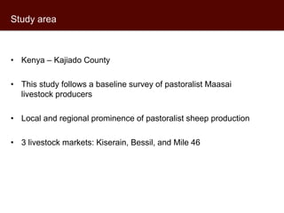 Assessing sheep traders’ preferences in Kenya: A best-worst experiment from Kajiado County