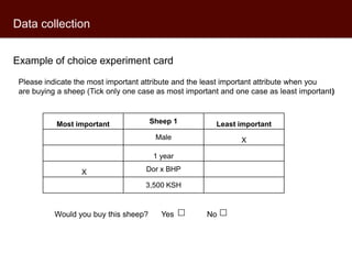 Assessing sheep traders’ preferences in Kenya: A best-worst experiment from Kajiado County