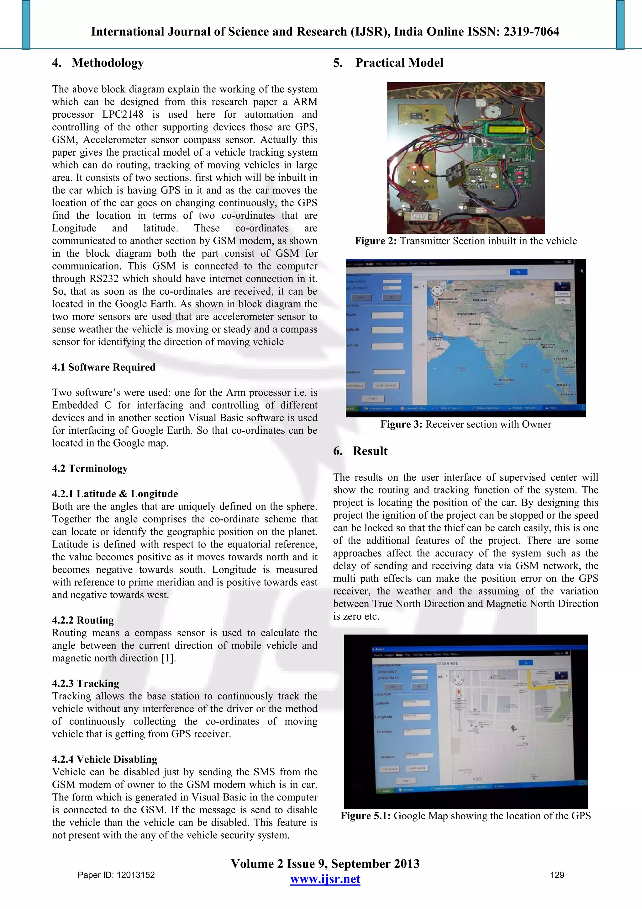 Vehicle Tracking System Using GPS | PDF