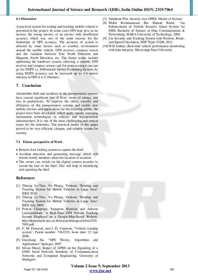 Research paper on gps tracking