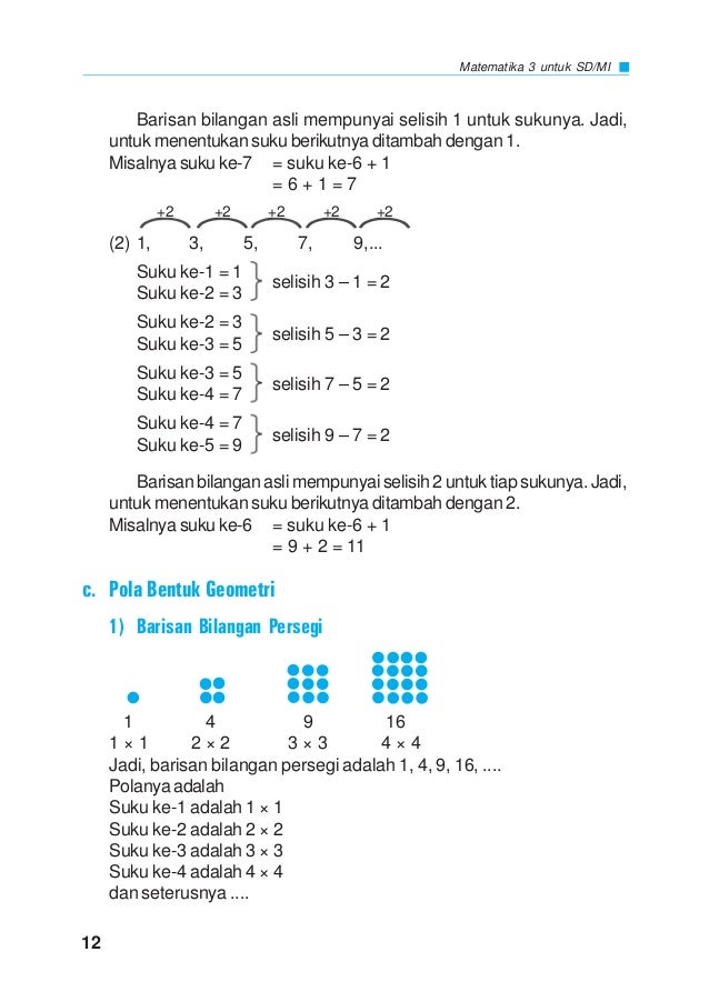 Buku Pelajaran Mtk Kelas 3 Misd
