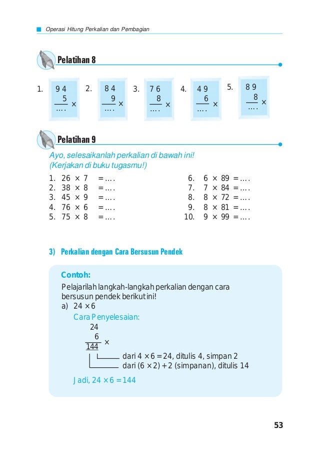 Buku Pelajaran Mtk Kelas 3 Misd