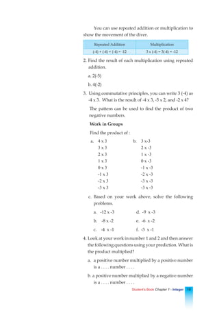 Math Chapter 1 - Integers | PDF