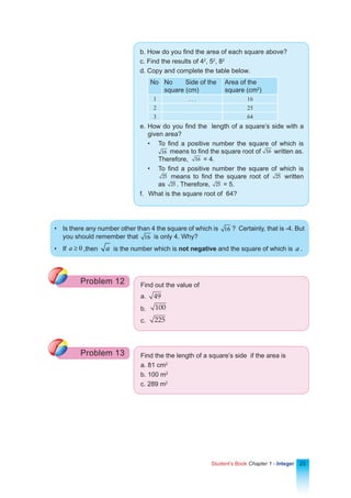 Math Chapter 1 - Integers | PDF