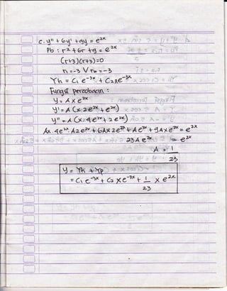 -l
Frr
-c.
--
L:l I
ili
L:]
rl
tu + 6lr + - at2'K t' -1
JV
Pb : ra*6r = @t*
'ro
'--3 V Fa =-]
= Cr e-)tu *;:C.
-- A x e'Y'

=A Cli(26.2L+€$ , --,1:.:
-. ,1 * l
zeq*a;4,gf-+ 4x*'# = e'x
i. .1
'o:.:a ;BA g?t": * $gu
ili
 