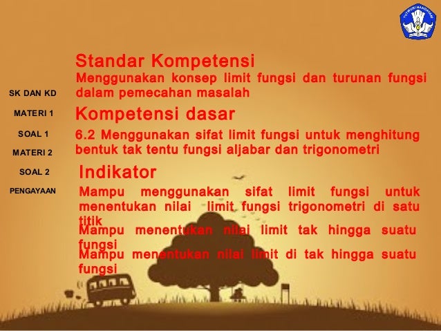 MATEMATIKA LIMIT FUNGSI