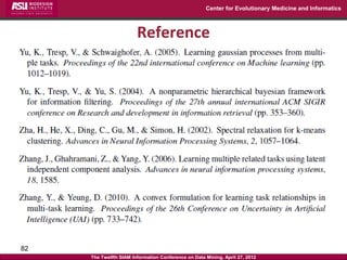 Center for Evolutionary Medicine and Informatics



                        Reference




82
     The Twelfth SIAM Informa...