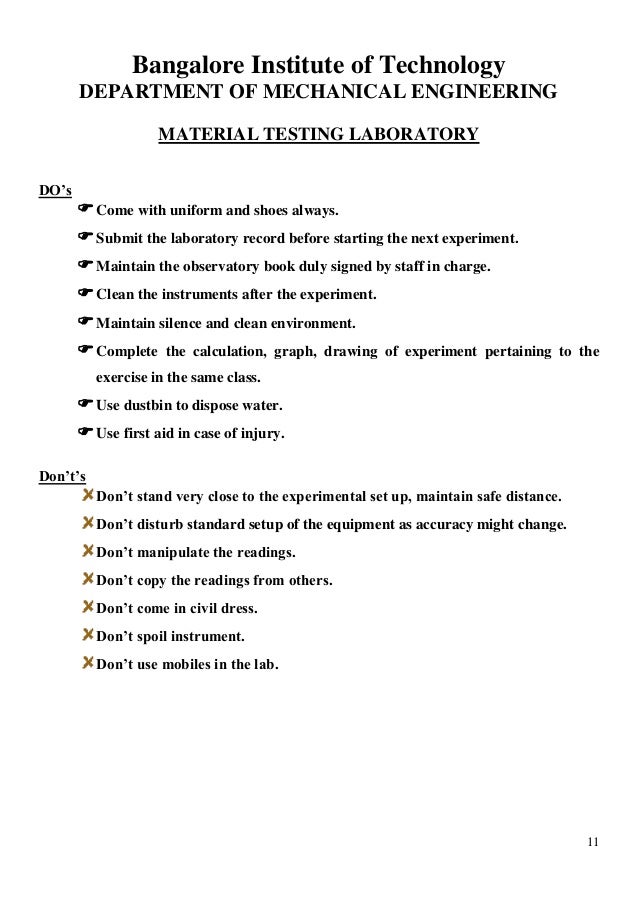 Material Testing Lab Manual