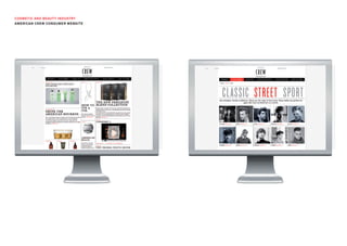 cOsmETic And bEAUTy indUsTRy
AmERicAn cREW cOnsUmER WEbsiTE
 