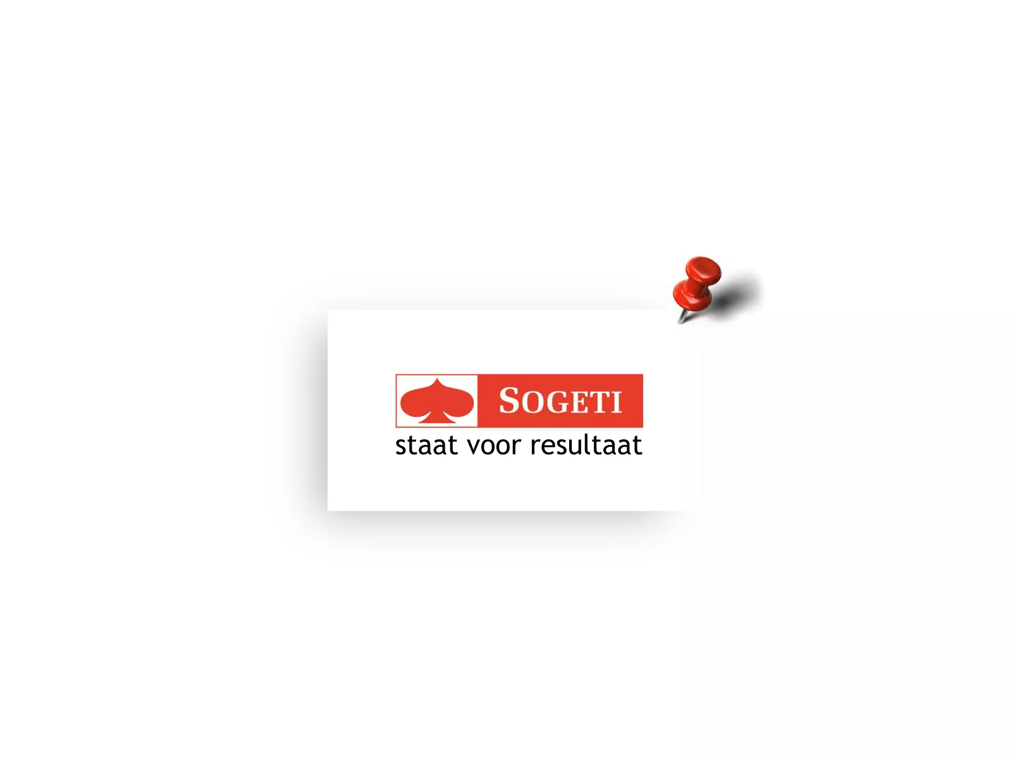 staat voor resultaat
 