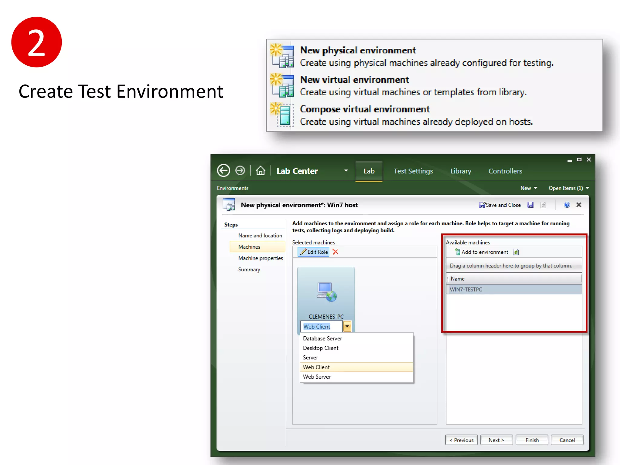 2
Create Test Environment
 