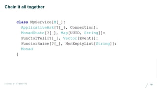 12C R A F T E D B Y C O N C E N T R A
Chain it all together
 