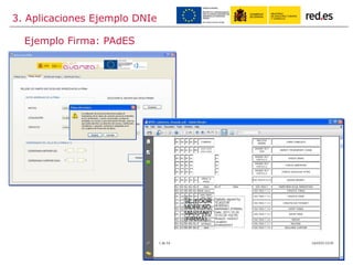 Ejemplo Firma: PAdES
3. Aplicaciones Ejemplo DNIe
 