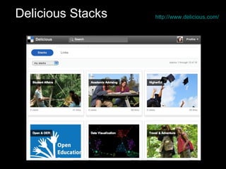 Delicious Stacks   http://www.delicious.com/
 