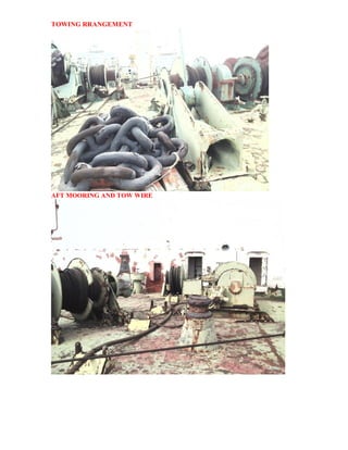 TOWING RRANGEMENT
AFT MOORING AND TOW WIRE
 