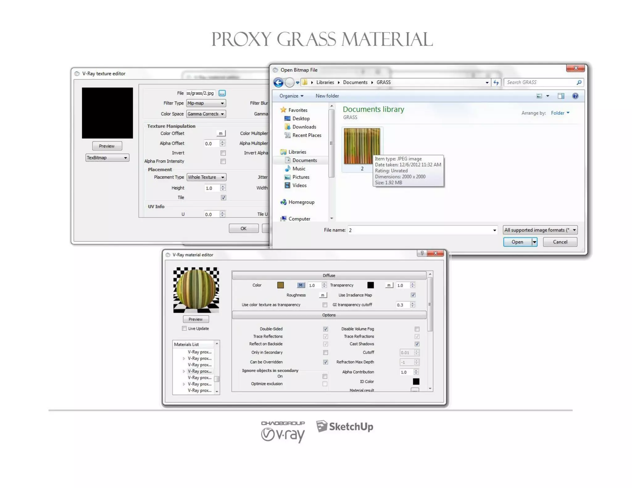 SKETCHUP TEXTURE.COM Mtm tutorial forest house by empoy medina