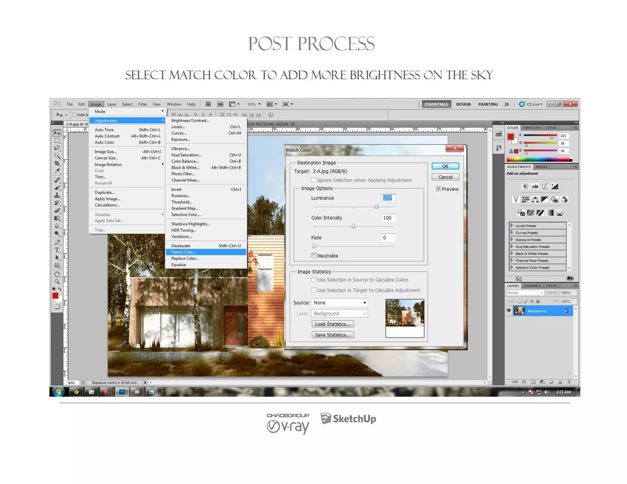 SKETCHUP TEXTURE.COM Mtm tutorial forest house by empoy medina