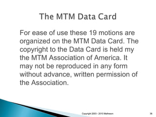 Methods-Time Measurement and Functional Capacity Evaluation 041610 | PPT