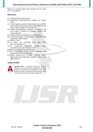 Design of Loop Filter Using CMOS | PDF