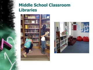 Middle School Classroom
Libraries
 