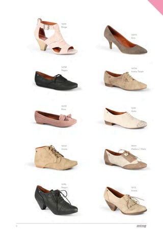 15515
    Beige


            15603
            Gris




    14738   14704
    Negro   Arena Taupe




    15018
            15167
    Rosa
            Hielo




    15037   16001
    Arena   Madera / Hielo




    15185
    Negro   15173
            Arena




9
 