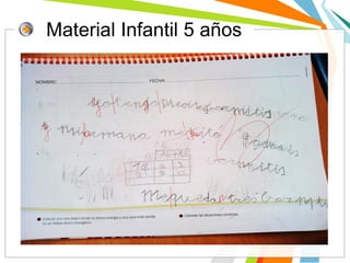 Material Infantil 5 años
 