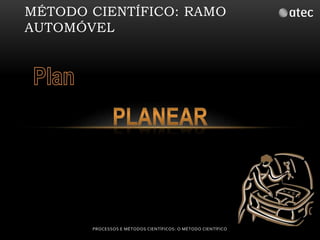 MÉTODO CIENTÍFICO: RAMO 
AUTOMÓVEL 
PROCESSOS E MÉTODOS CIENTÍFICOS: O MÉTODO CIENTÍFICO 
 