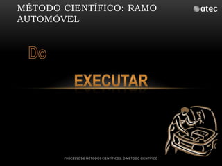 MÉTODO CIENTÍFICO: RAMO 
AUTOMÓVEL 
PROCESSOS E MÉTODOS CIENTÍFICOS: O MÉTODO CIENTÍFICO 
 