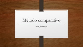 Método comparativo
Alan Jafet Reyes