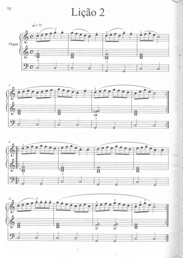 Metodo Czerny Orgao Eletronico Op 599 Ana Mary De Cervantes