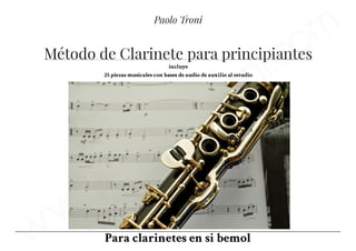 Método de clarinete para principiantes