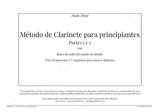 Método de clarinete para principiantes
